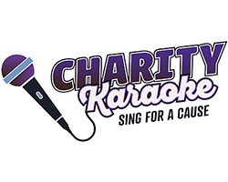 Charity karaoke logo.